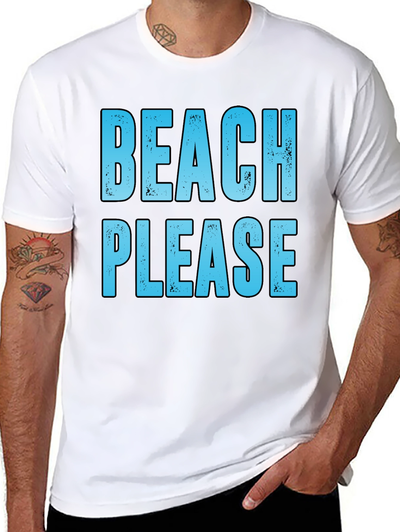 Beach Please T-Shirt - Summer Vacation Tee
