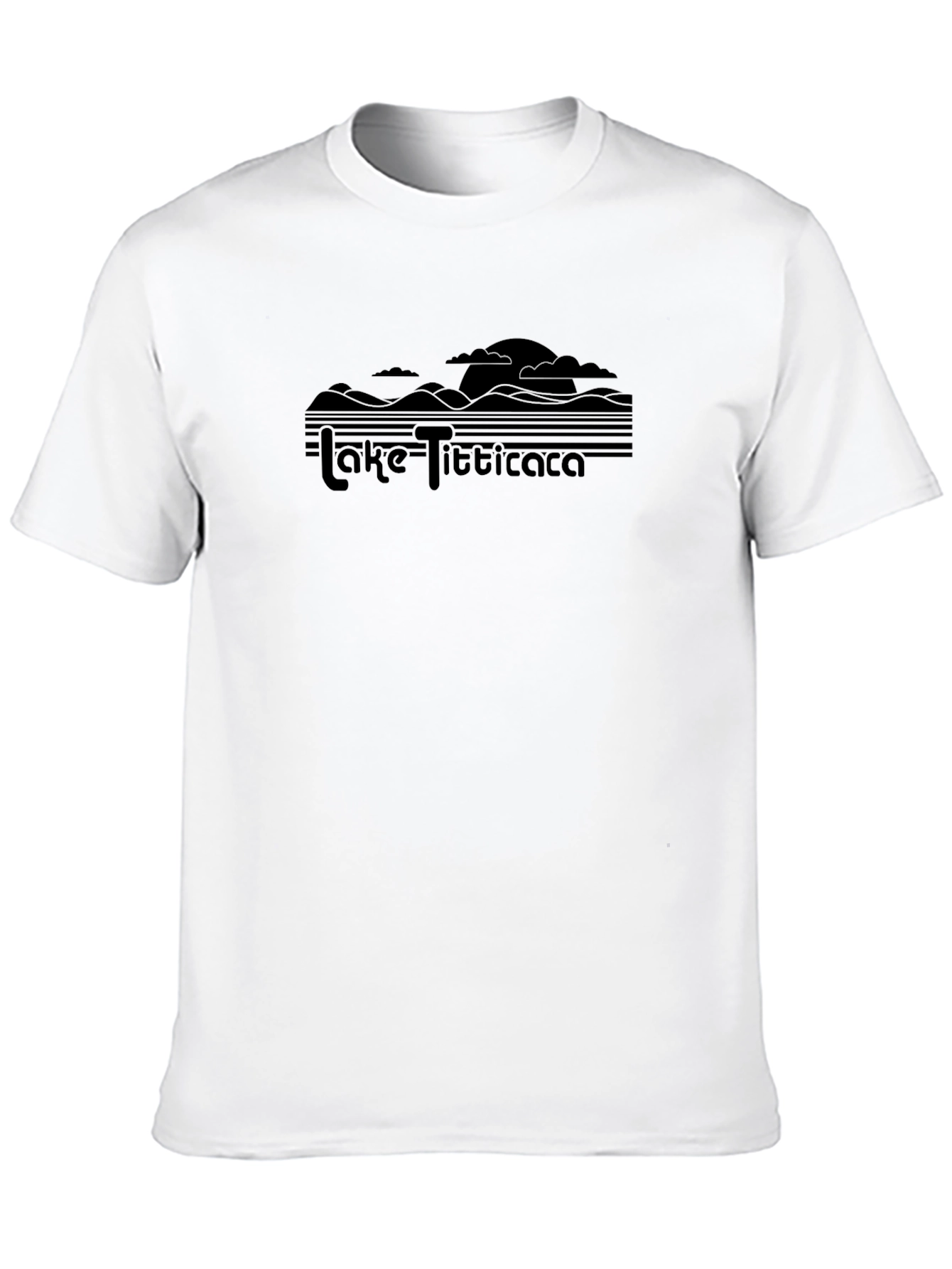Lake Titicaca Black Graphic T-Shirt