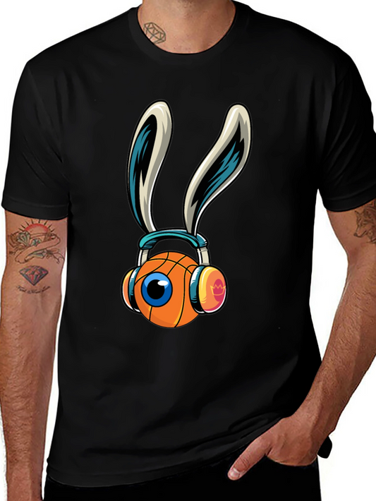 Basketball Bunny Graphic T-Shirt