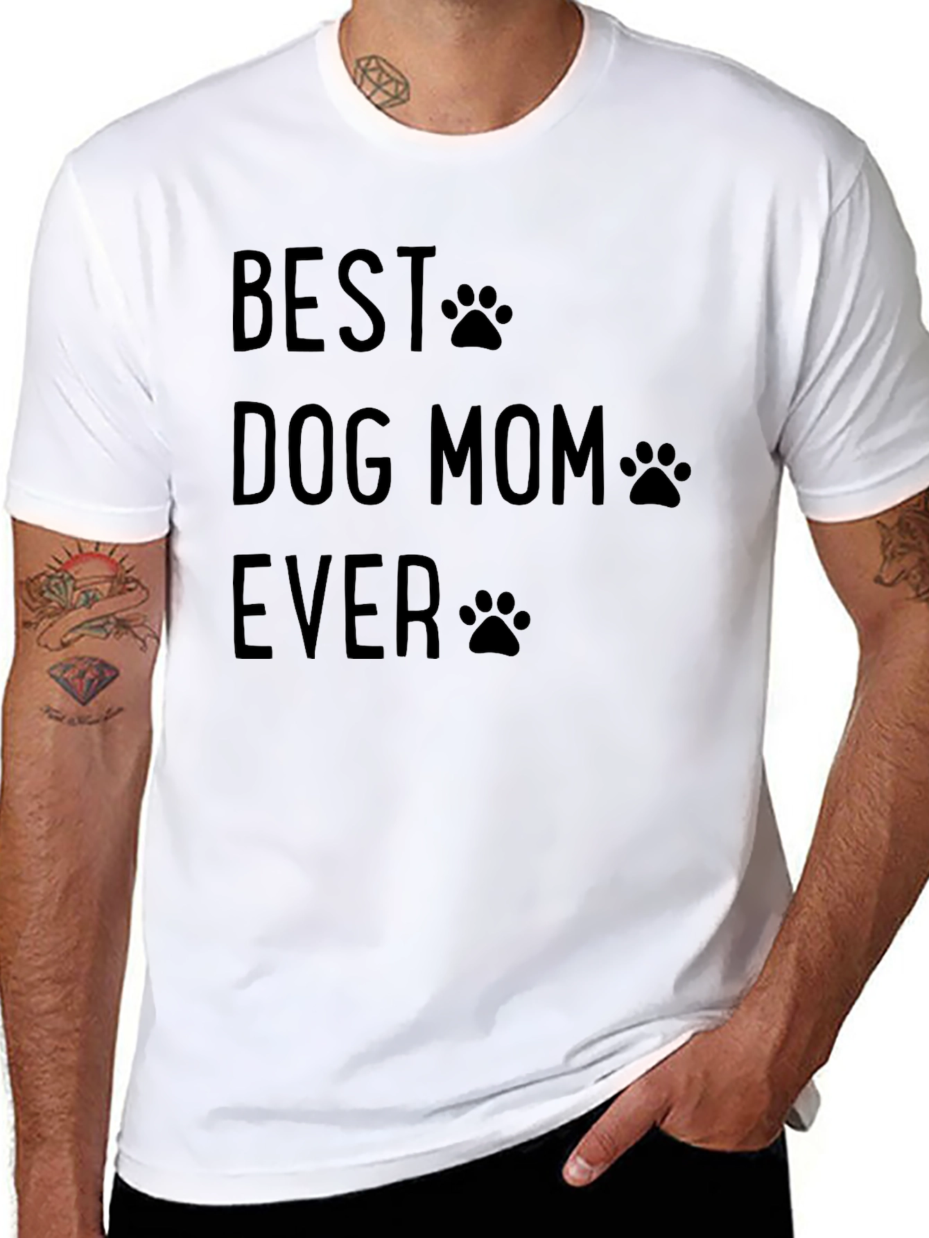 Best Dog Mom Ever Graphic T-Shirt