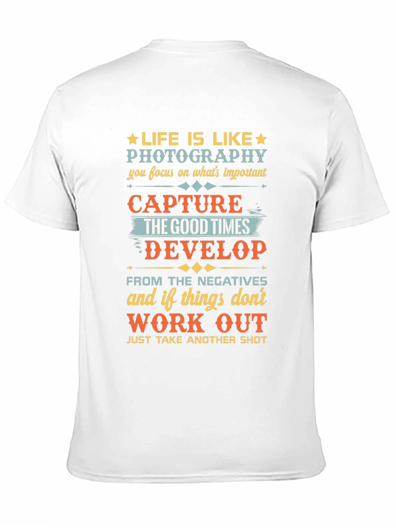 Life is Like Photography Black Graphic Tee