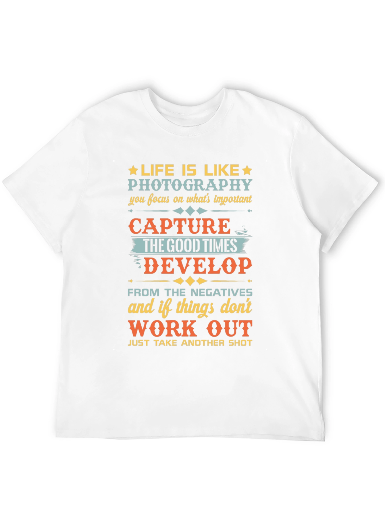 Life is Like Photography Black Graphic Tee