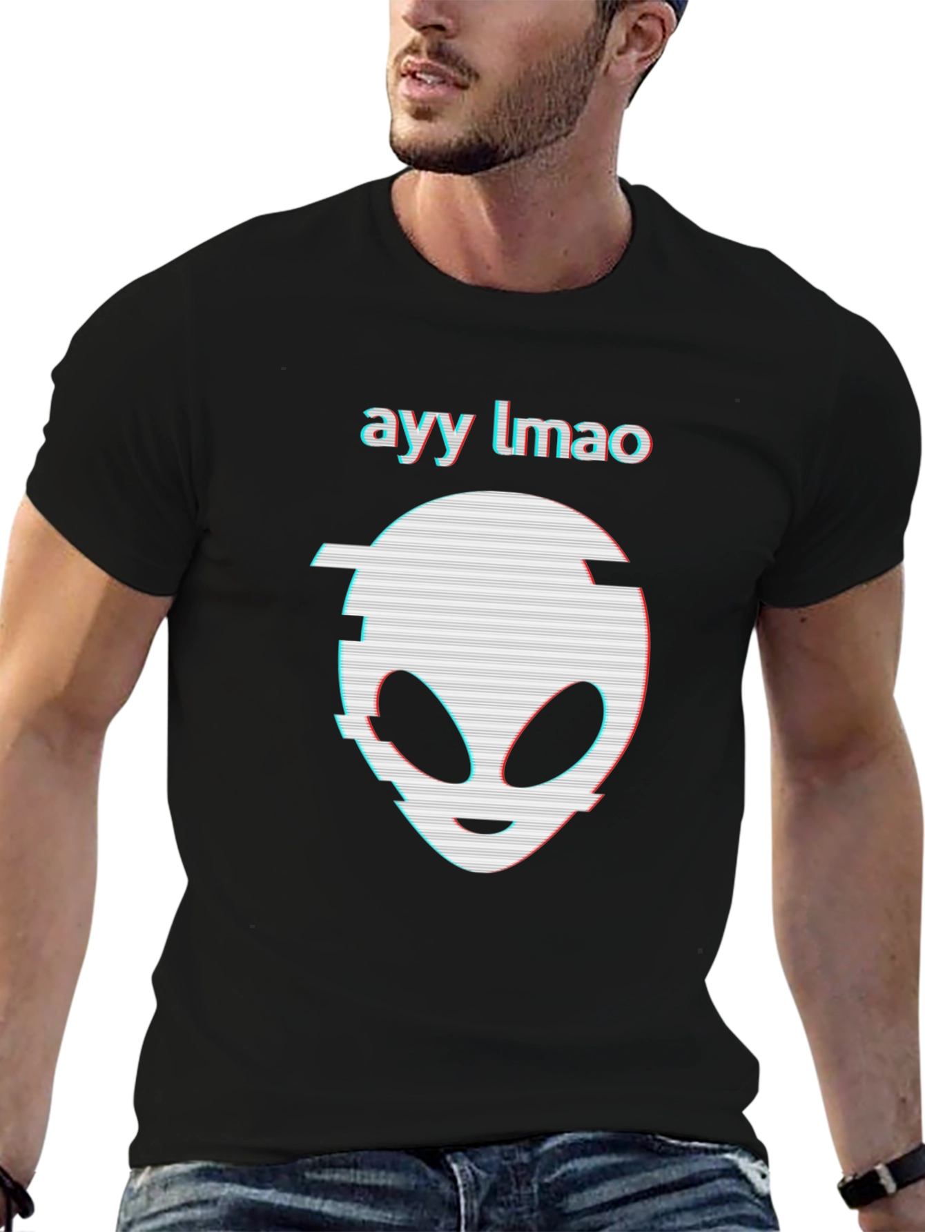 Ayy Lmao Alien Graphic Tee - Black T-Shirt