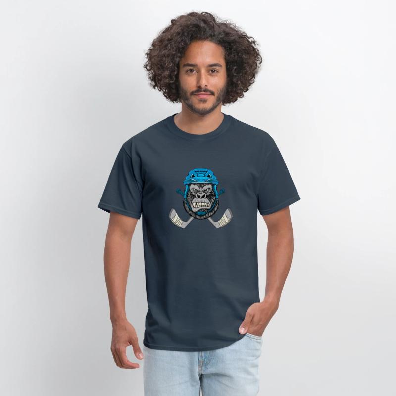 Hockey Player Ice Hockey Team Gift Gorilla Fan