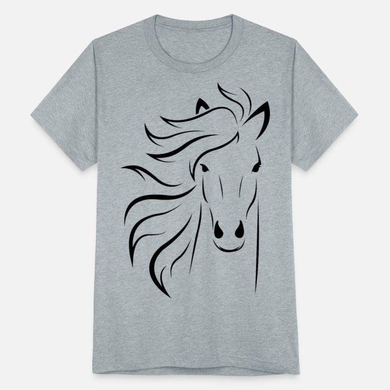 Horse Face Line Art