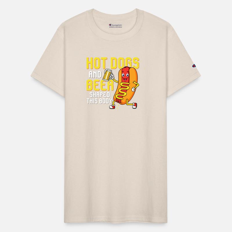 Hot Dogs And Beer Shaped This Body Hotdogs Foodie