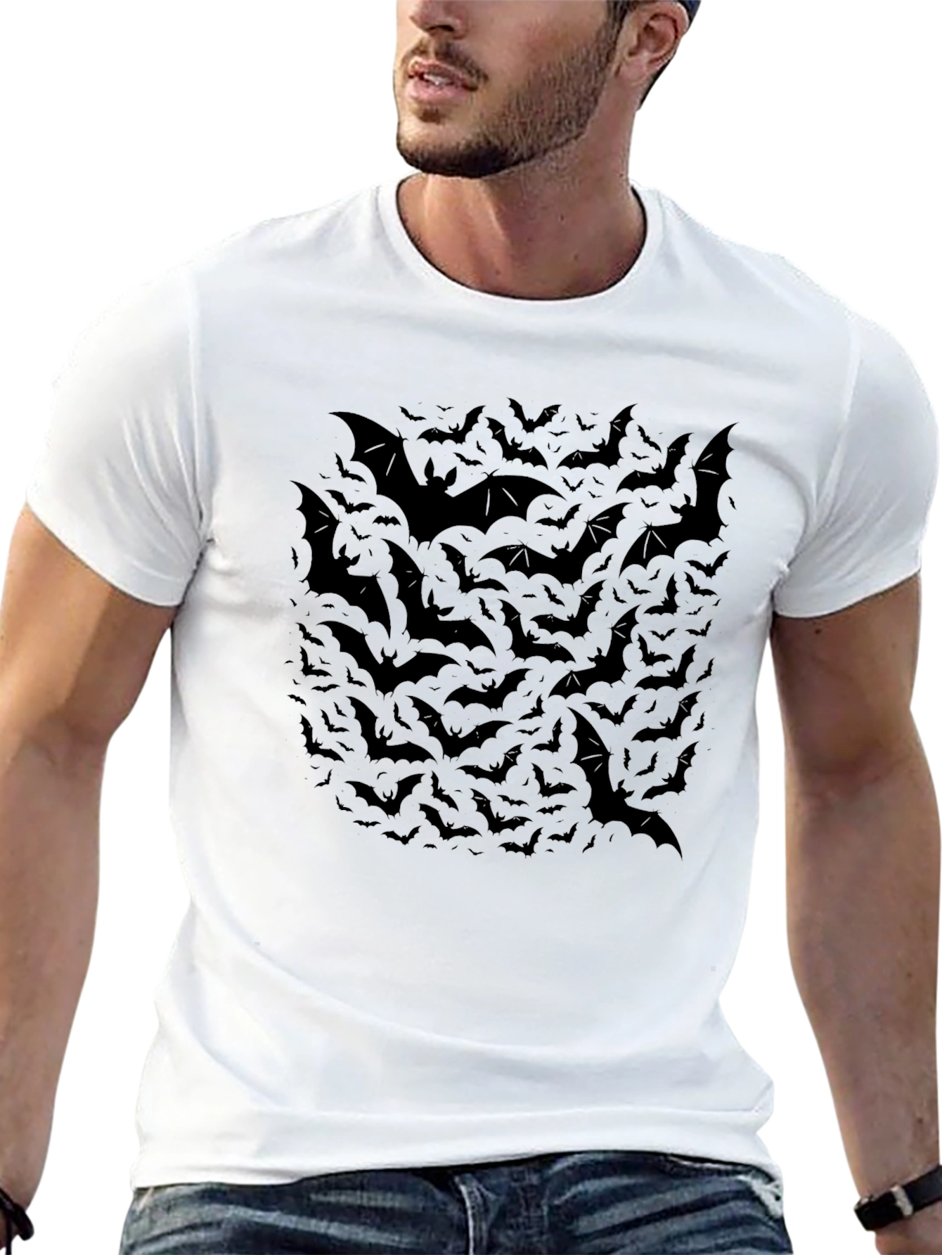 Bat Graphic T-Shirt - Halloween Style