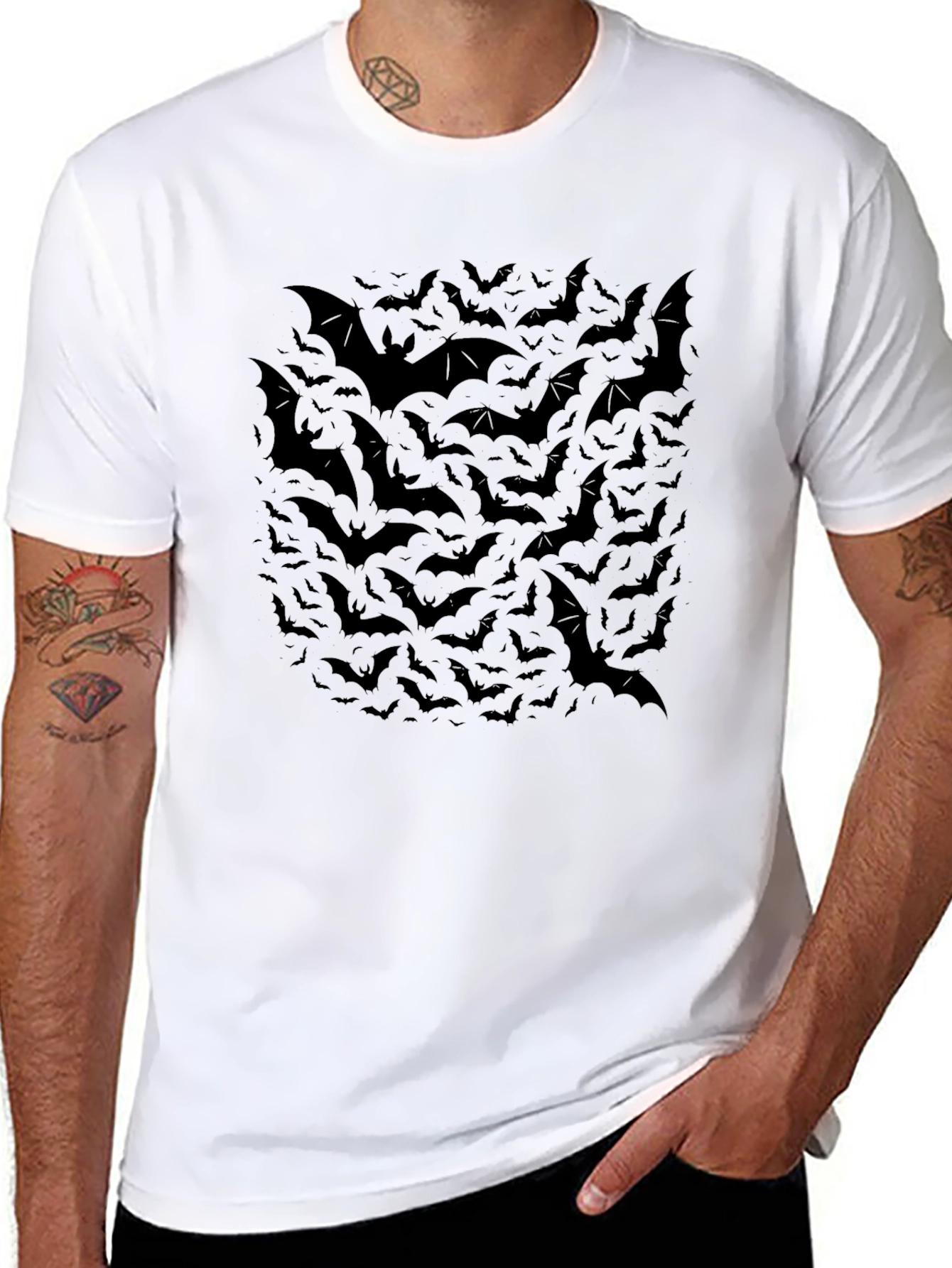 Bat Graphic T-Shirt - Halloween Style