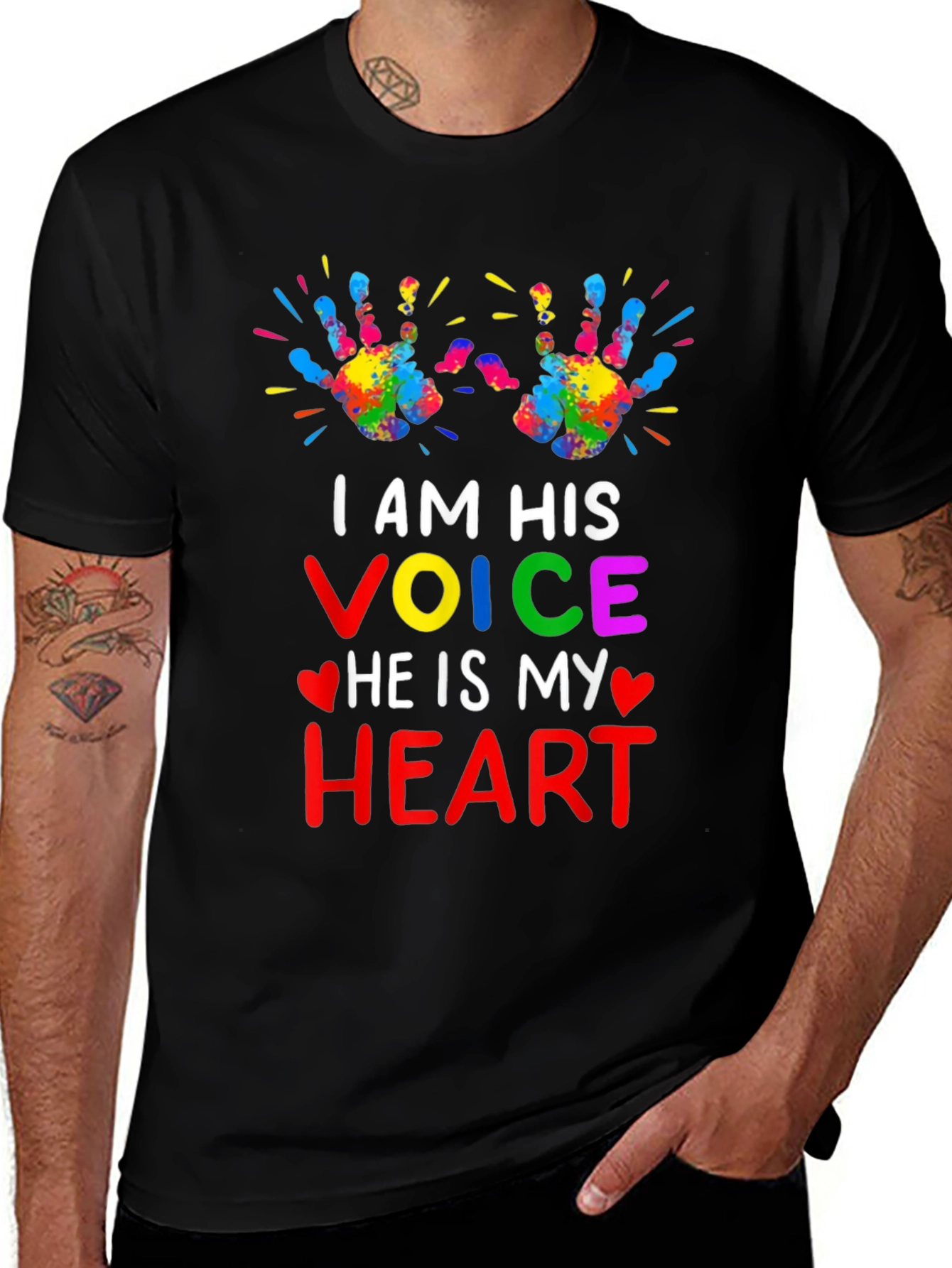 Autism Awareness T-Shirt - I Am His Voice