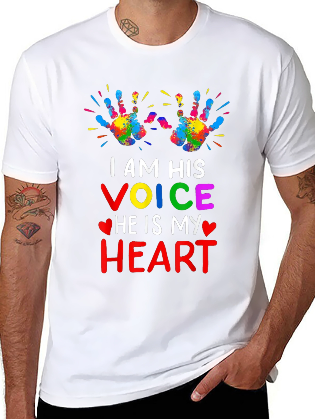 Autism Awareness T-Shirt - I Am His Voice