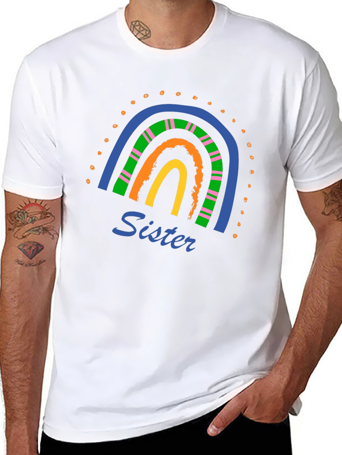 Sister Rainbow Graphic Tee