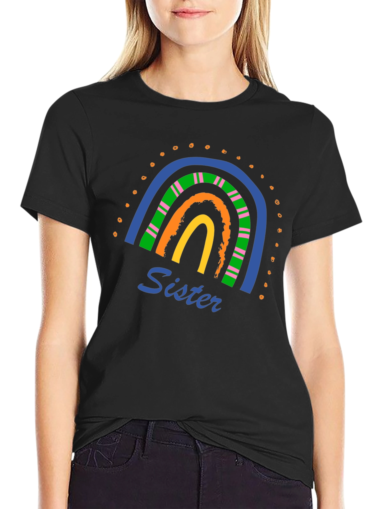 Sister Rainbow Graphic Tee