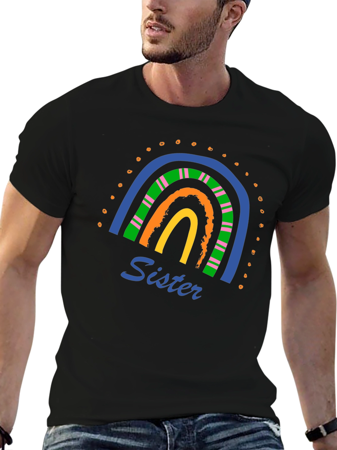 Sister Rainbow Graphic Tee