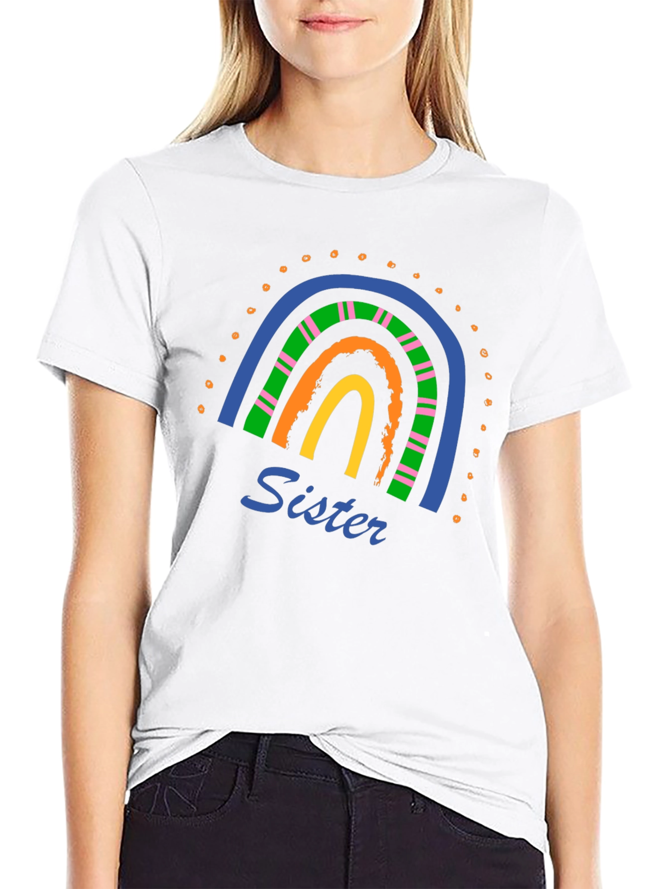 Sister Rainbow Graphic Tee