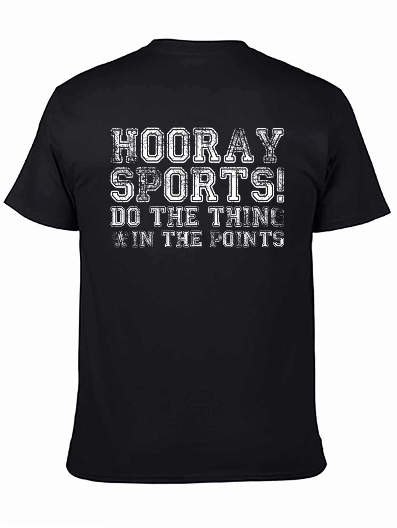 Hooray Sports Graphic T-Shirt - Black