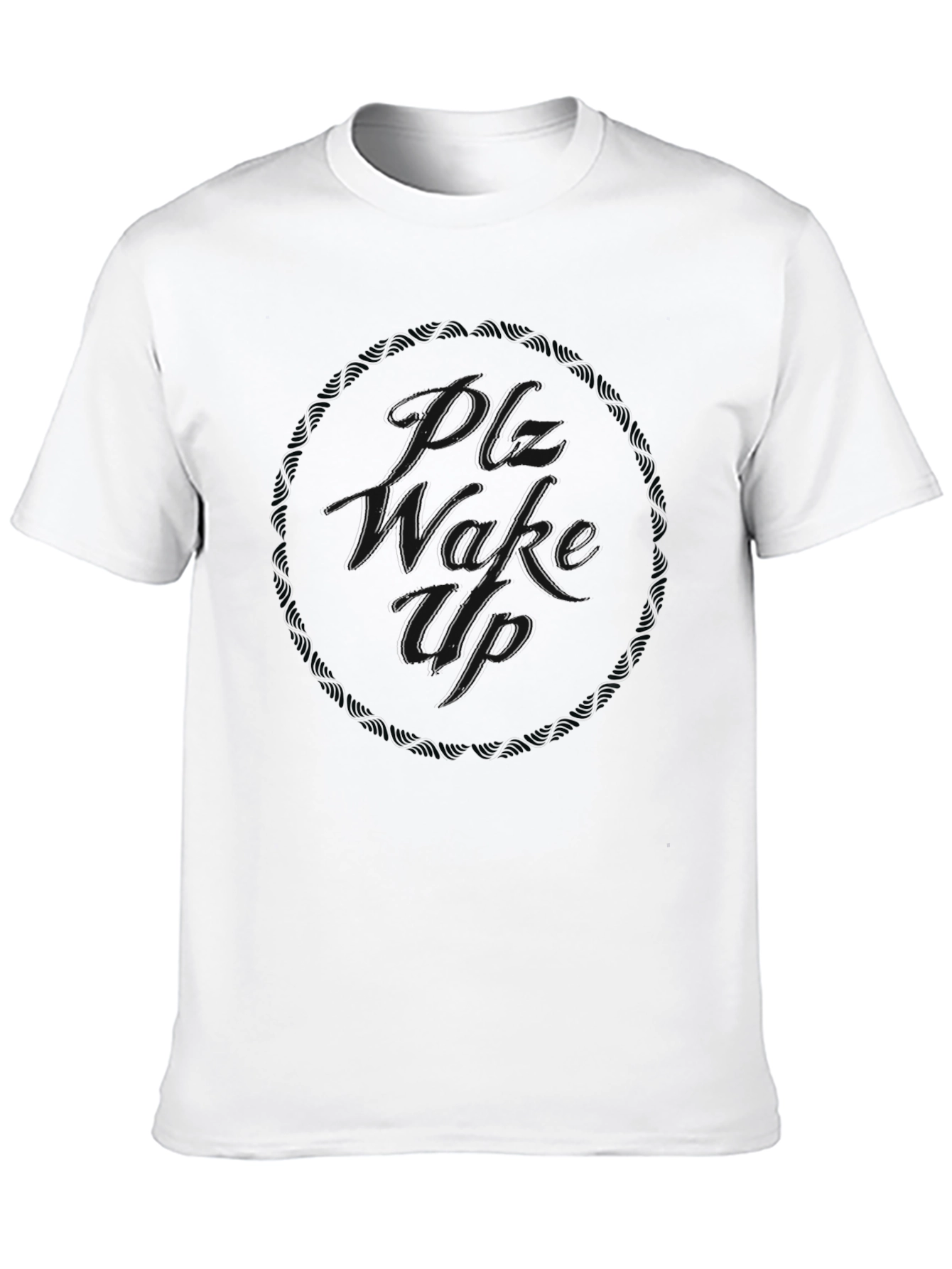 Black T-Shirt with Subtle Graphic Design
