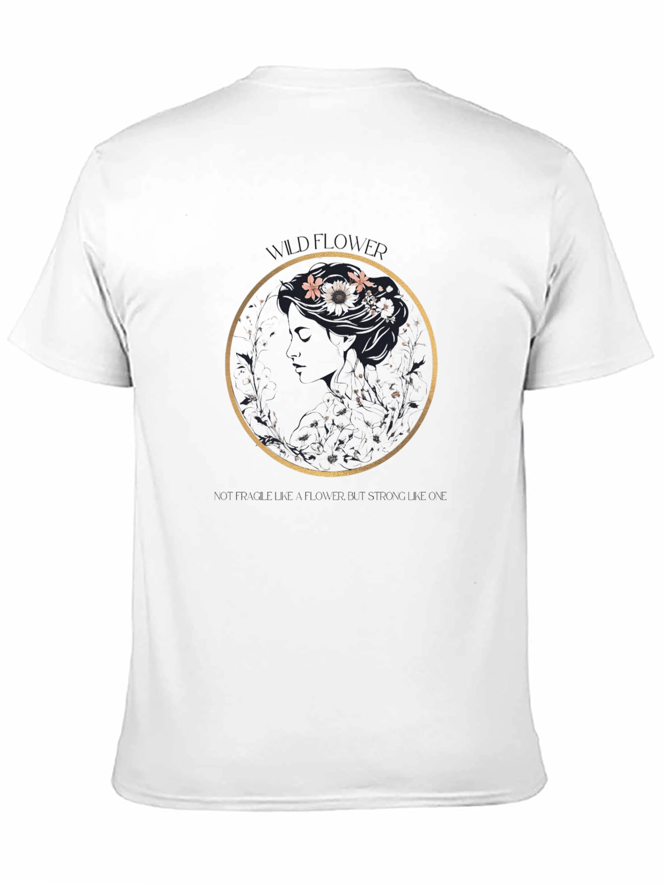 Wildflower Graphic Black T-Shirt