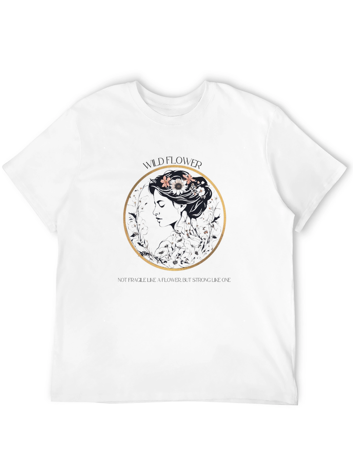 Wildflower Graphic Black T-Shirt