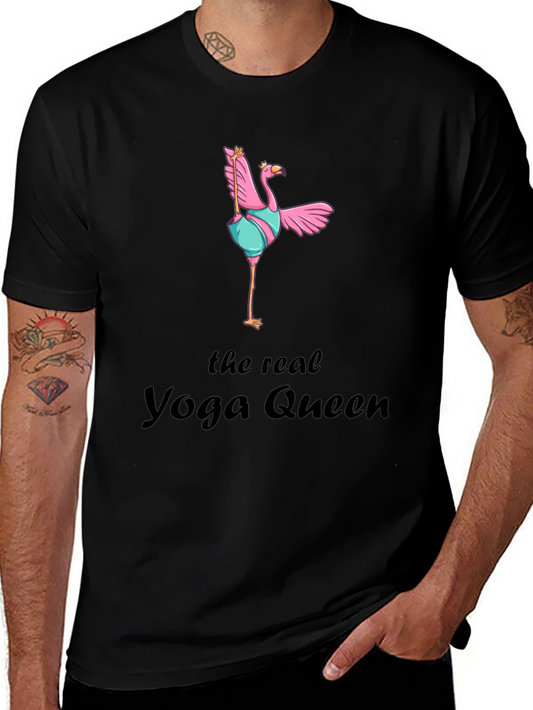Yoga Queen Flamingo Graphic Tee