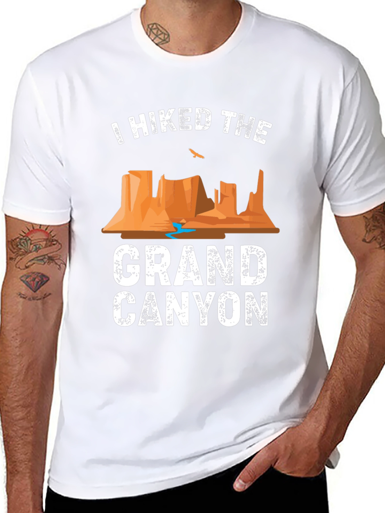 Grand Canyon Hiker T-Shirt - Black