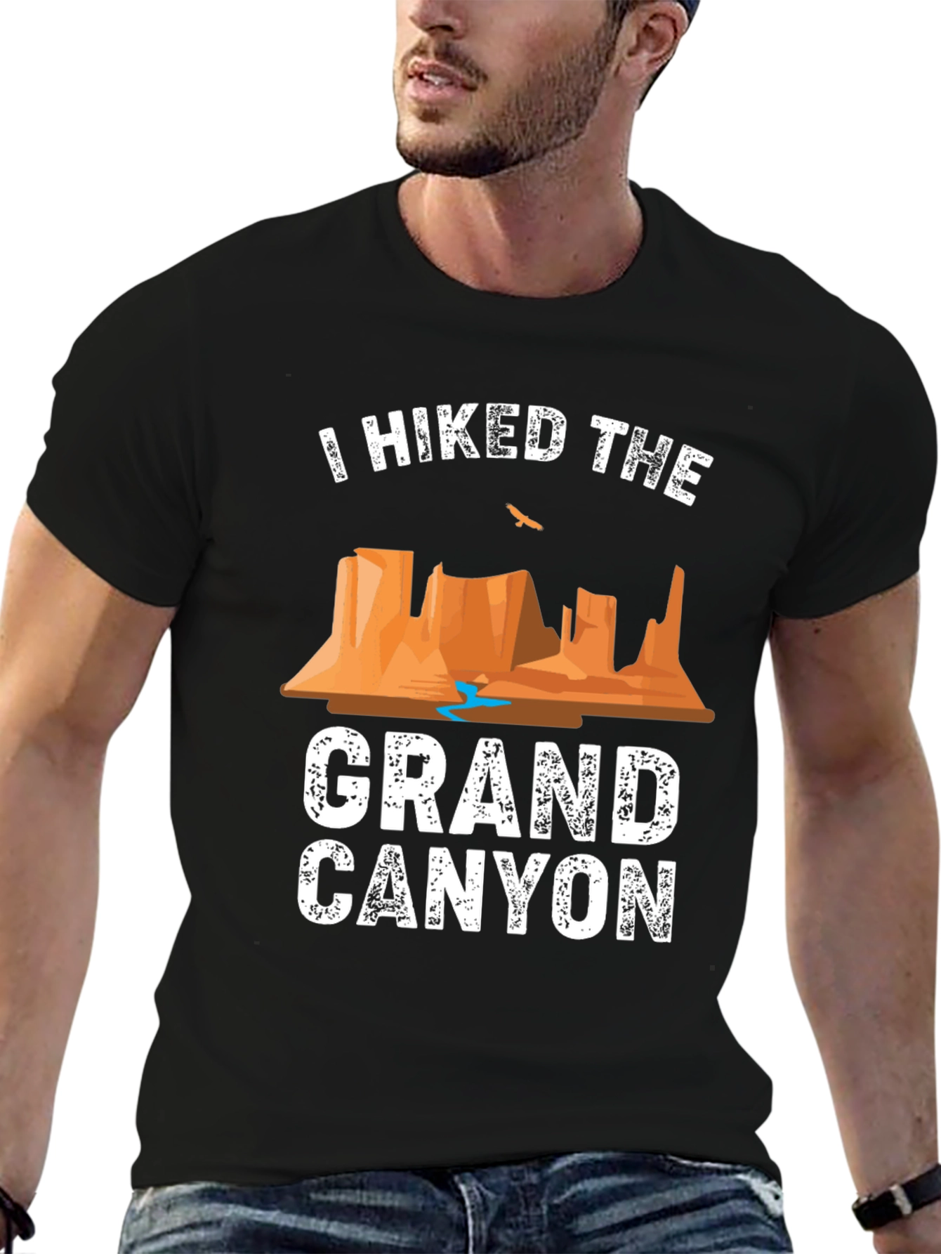 Grand Canyon Hiker T-Shirt - Black