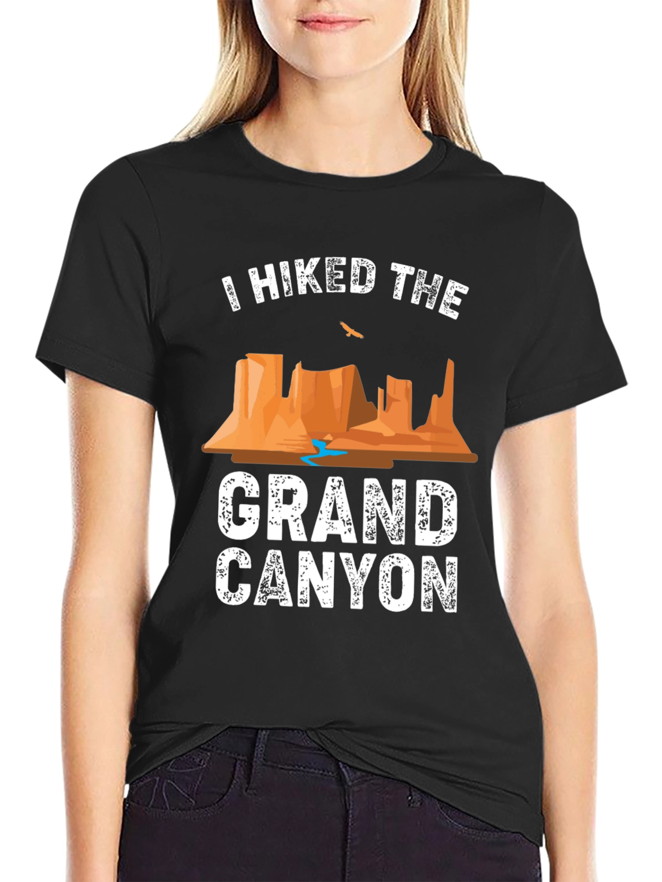 Grand Canyon Hiker T-Shirt - Black