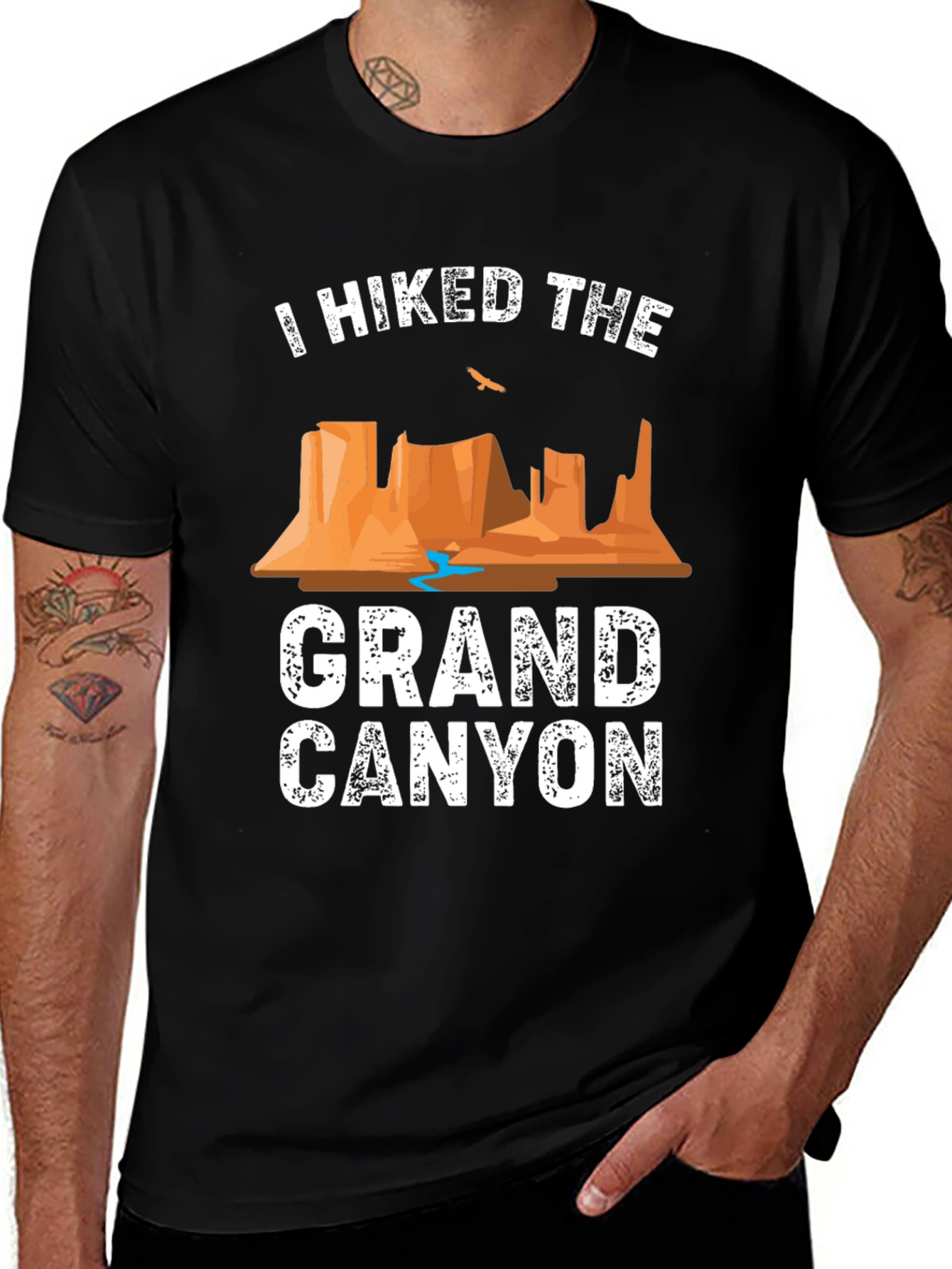 Grand Canyon Hiker T-Shirt - Black