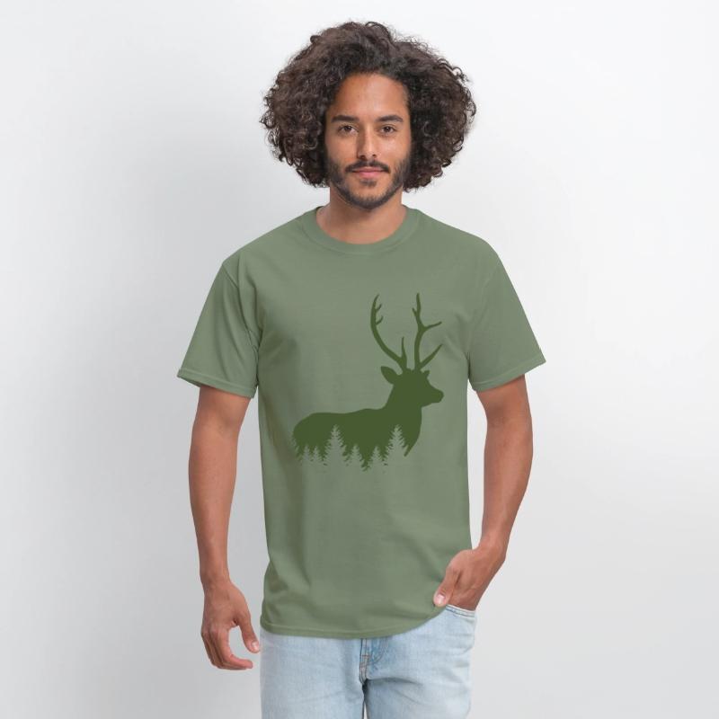 Hunter Mountaineer Hiker Deer