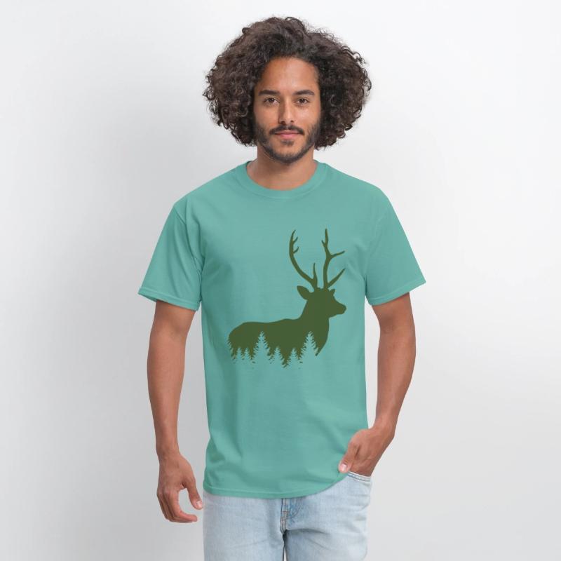 Hunter Mountaineer Hiker Deer