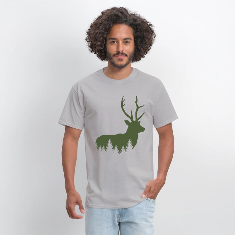 Hunter Mountaineer Hiker Deer
