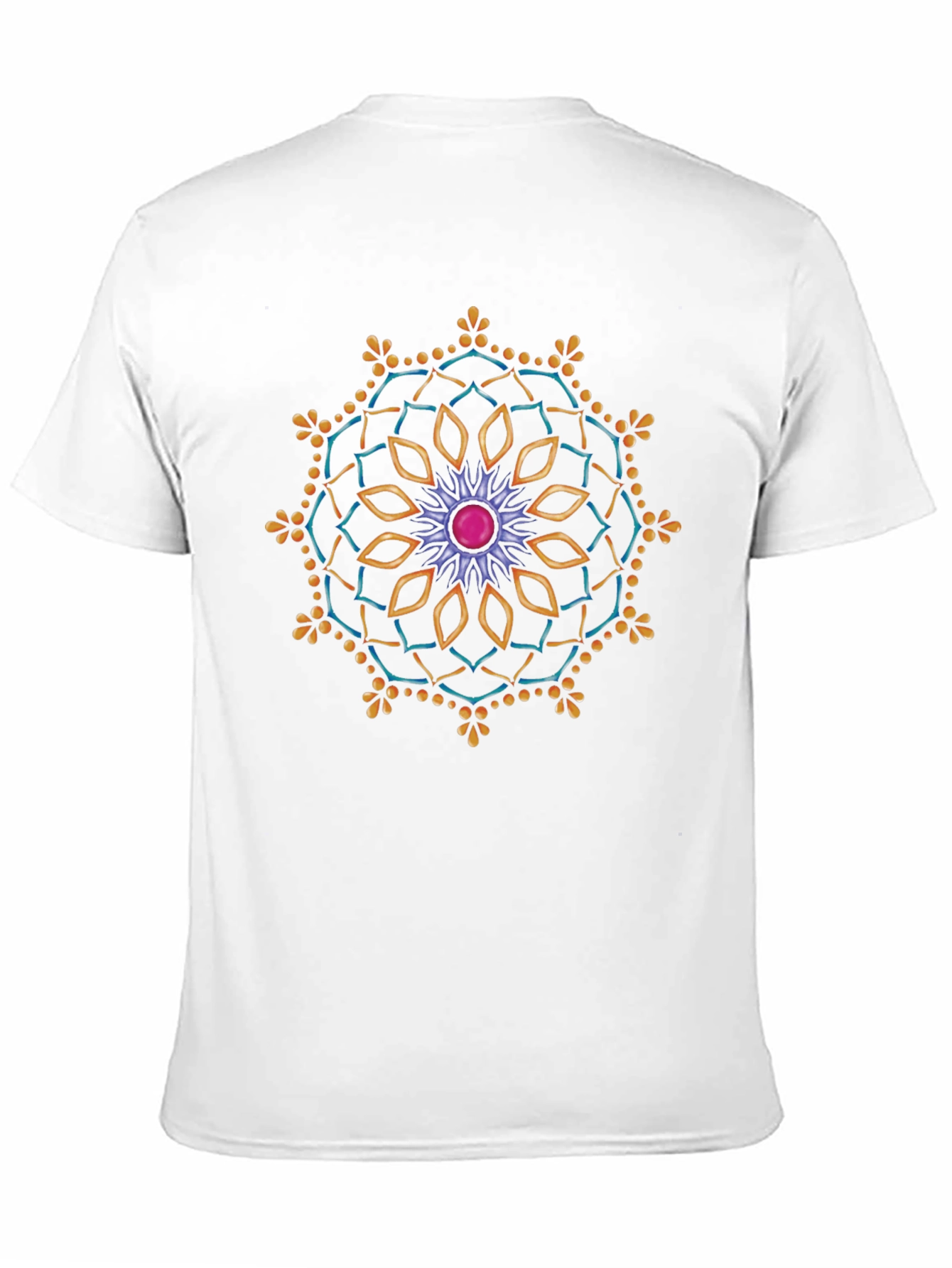 Mandala Graphic Tee - Black Cotton T-Shirt