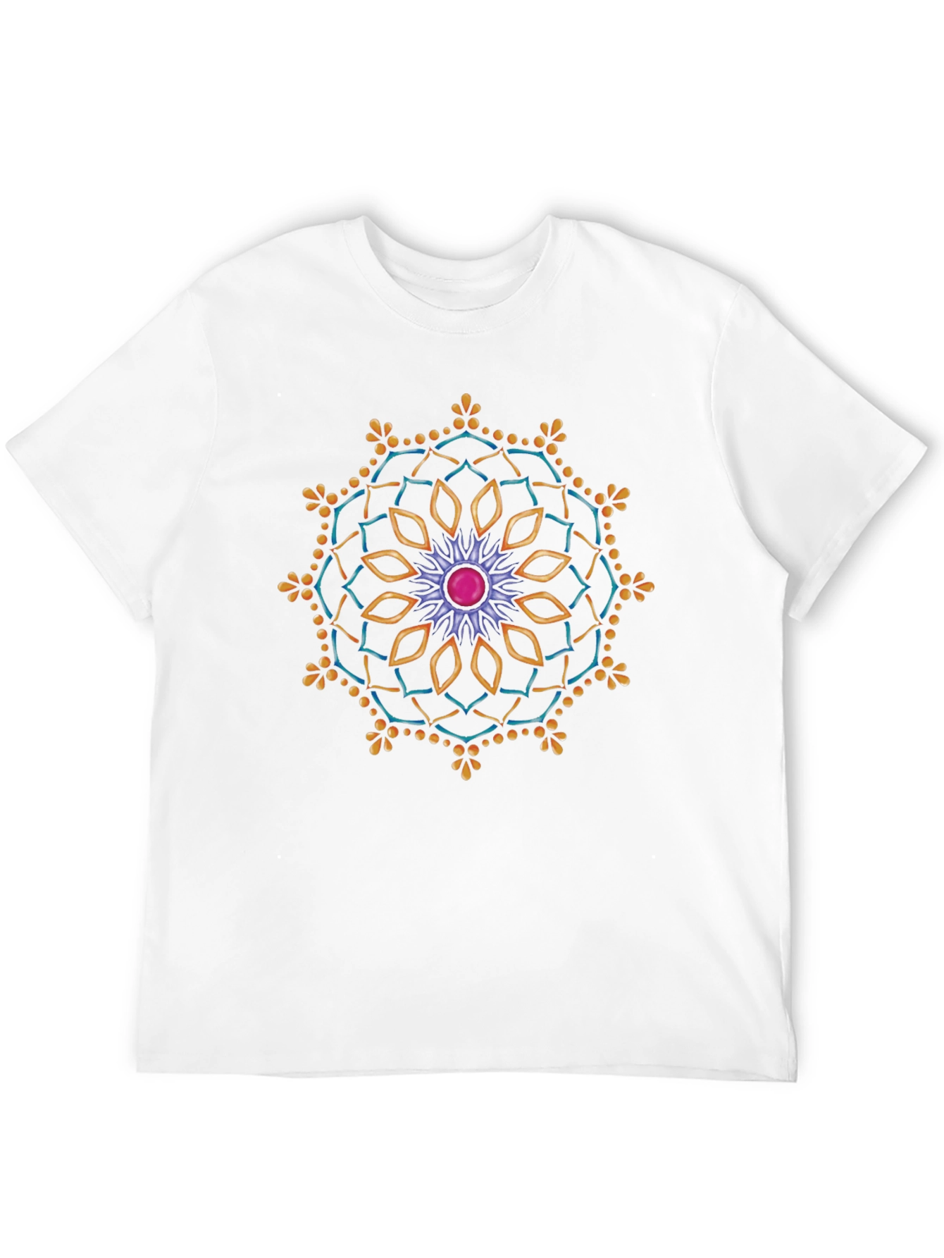 Mandala Graphic Tee - Black Cotton T-Shirt