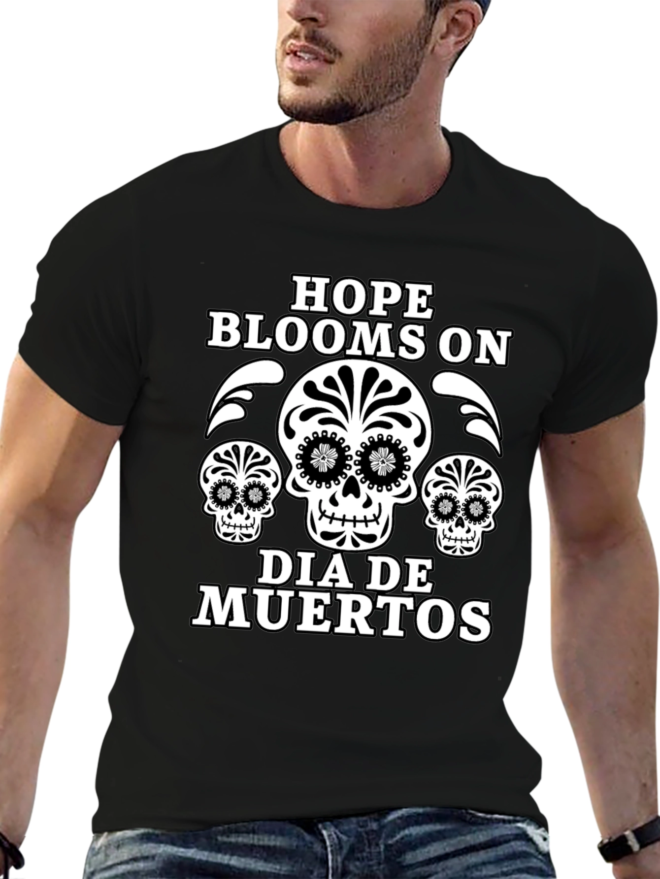 Day of the Dead Hope Blooms T-Shirt