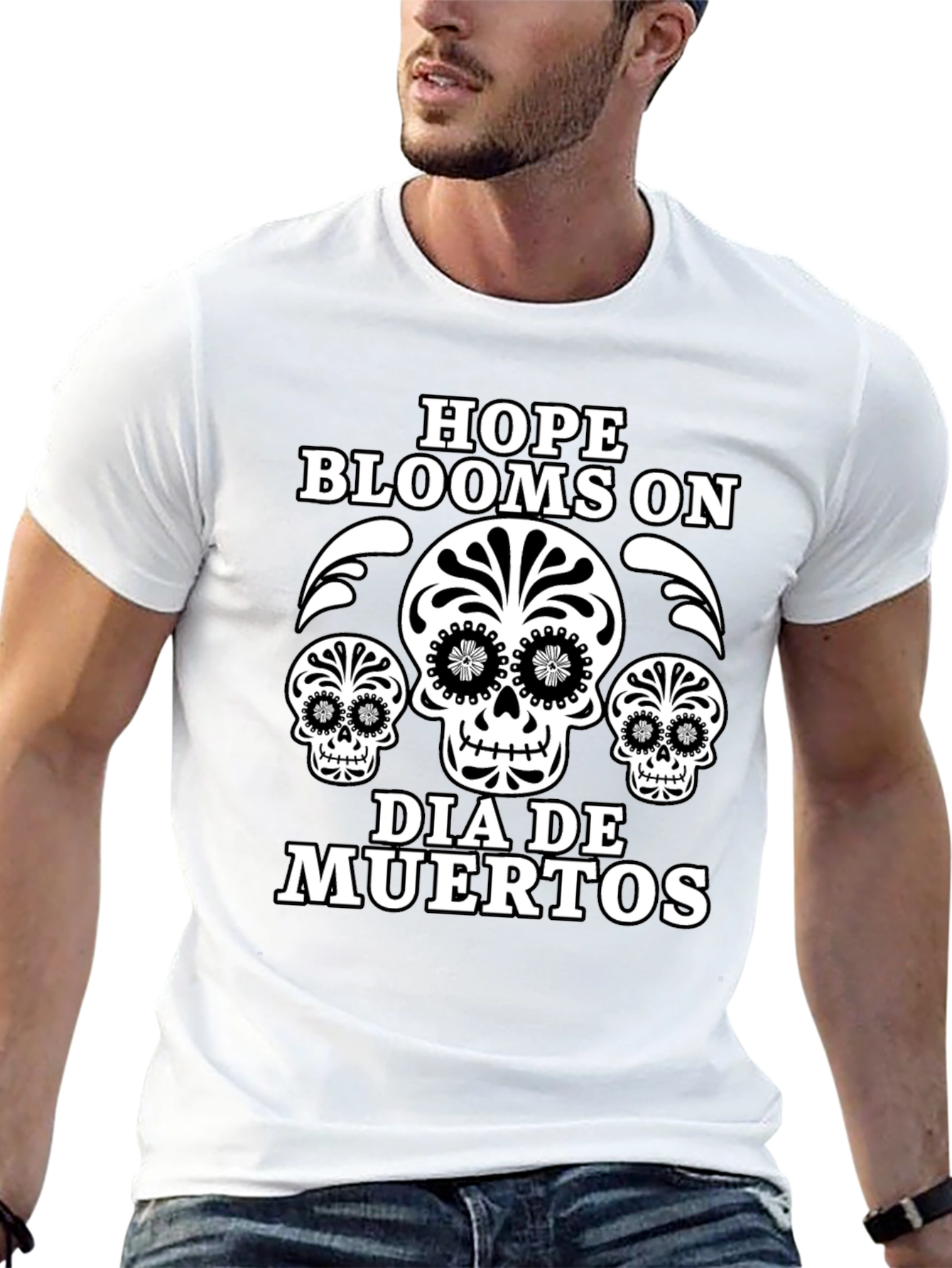 Day of the Dead Hope Blooms T-Shirt