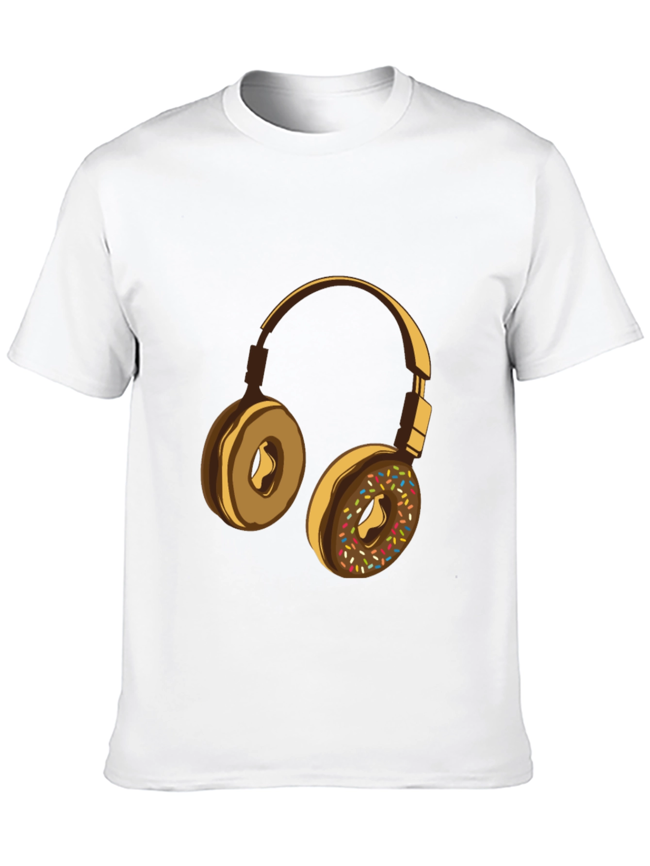 Donut Headphones Graphic Tee - Music Lovers Shirt