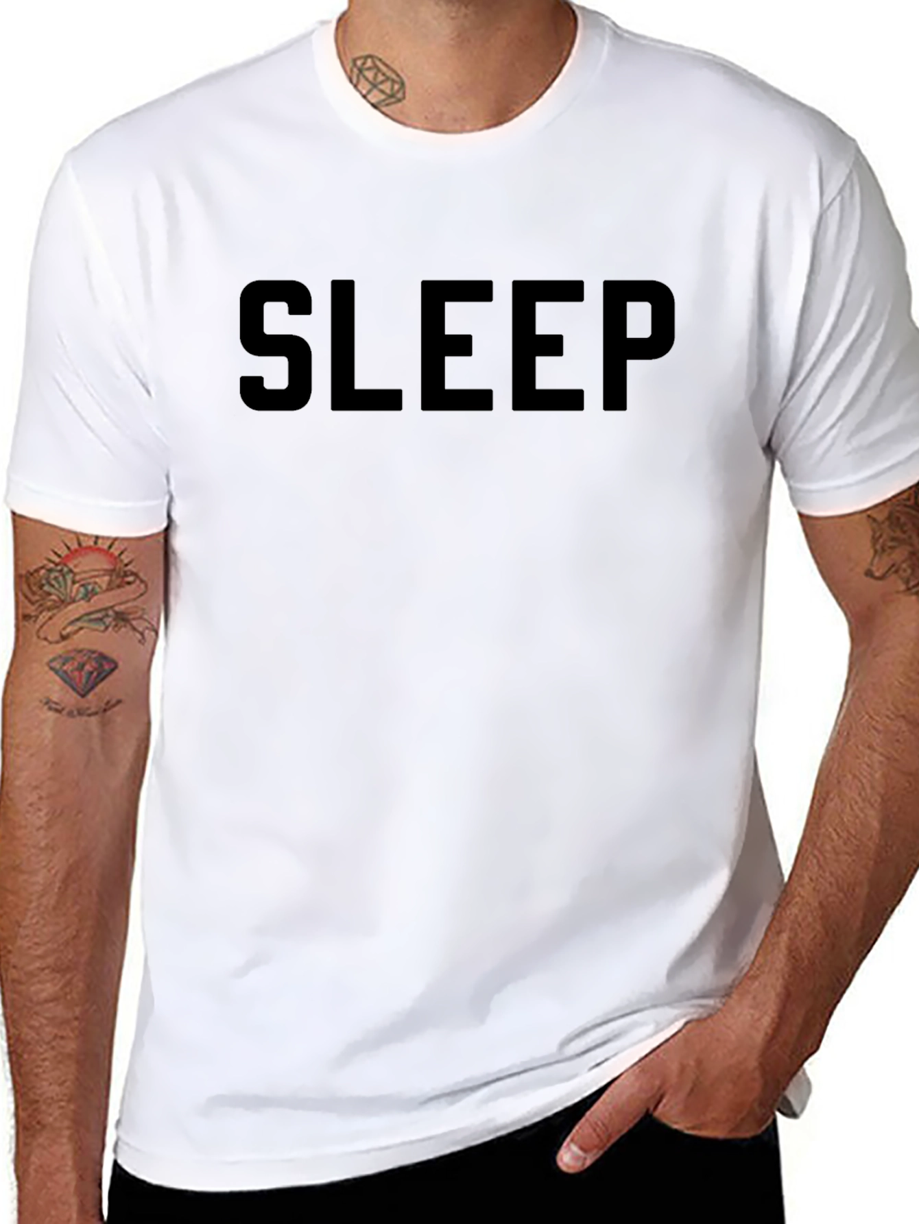 SLEEP Graphic Tee - Comfy Black T-Shirt