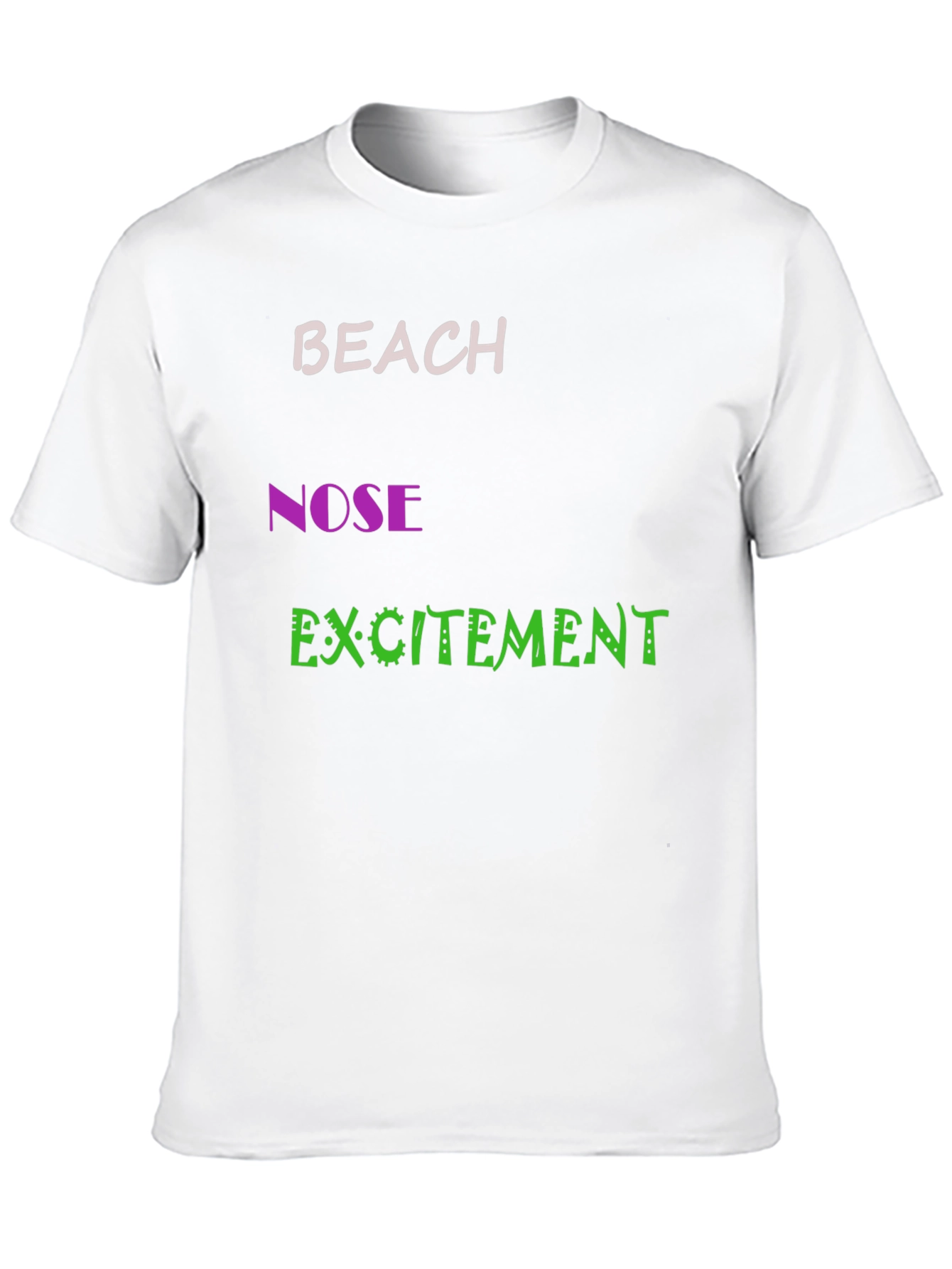 Funny Beach Nose Excitement Graphic Tee