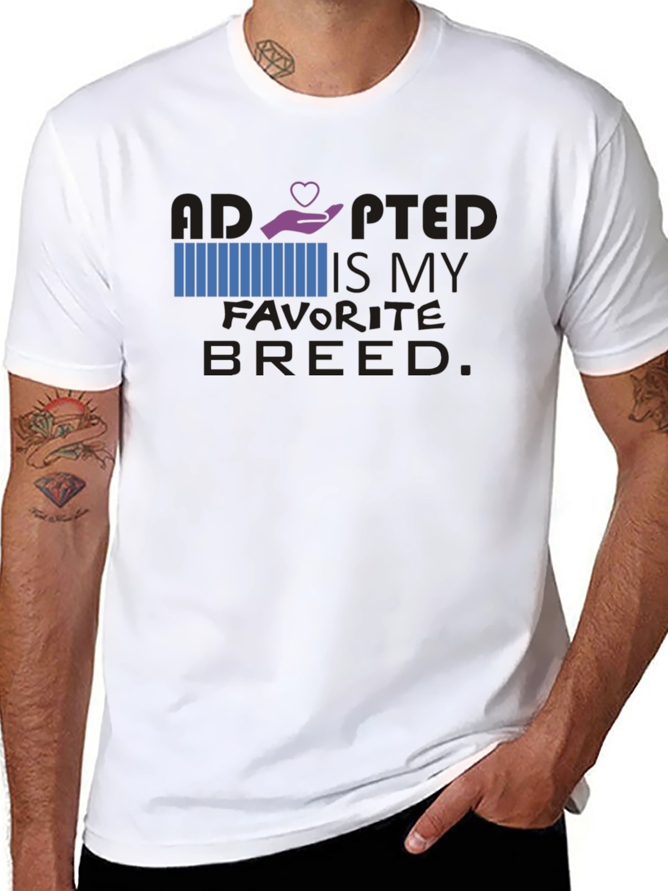 Adopted Is My Favorite Breed Graphic Tee