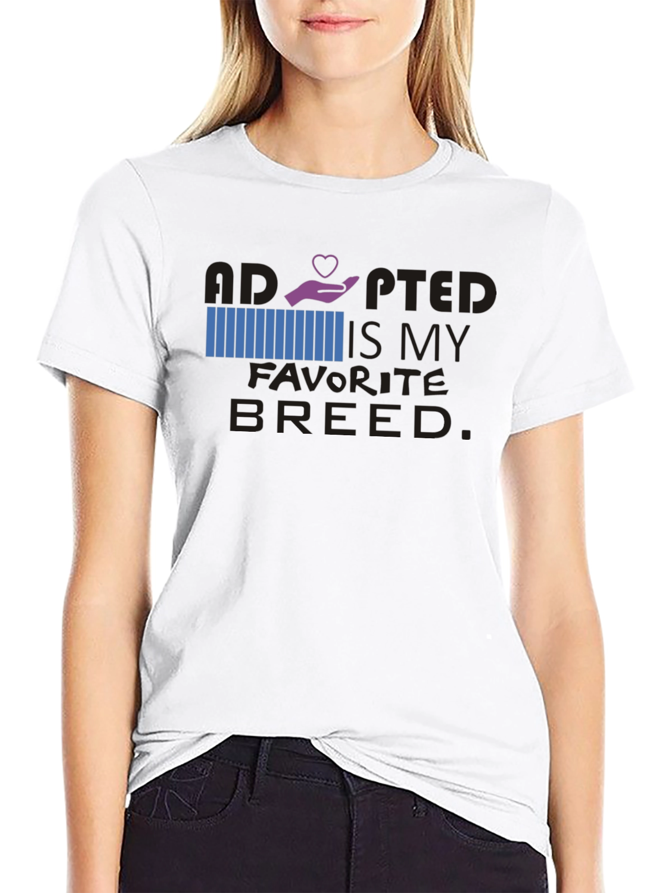 Adopted Is My Favorite Breed Graphic Tee