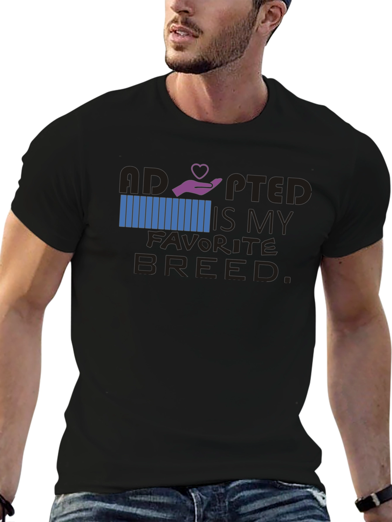 Adopted Is My Favorite Breed Graphic Tee