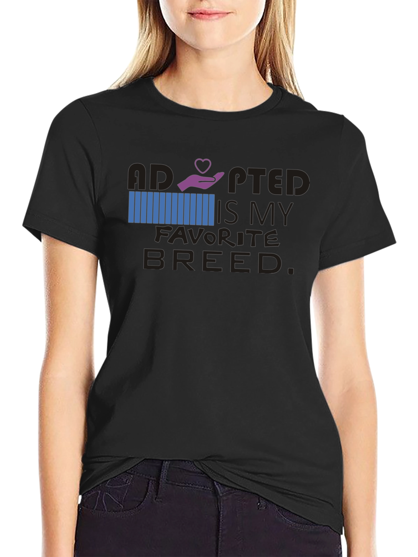 Adopted Is My Favorite Breed Graphic Tee
