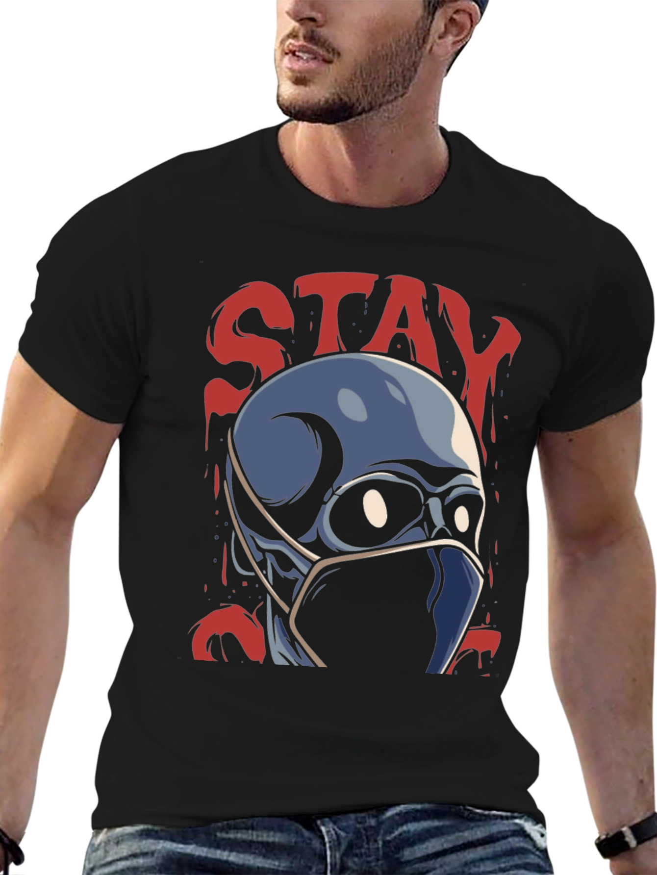 Stay Safe Skeleton Tee