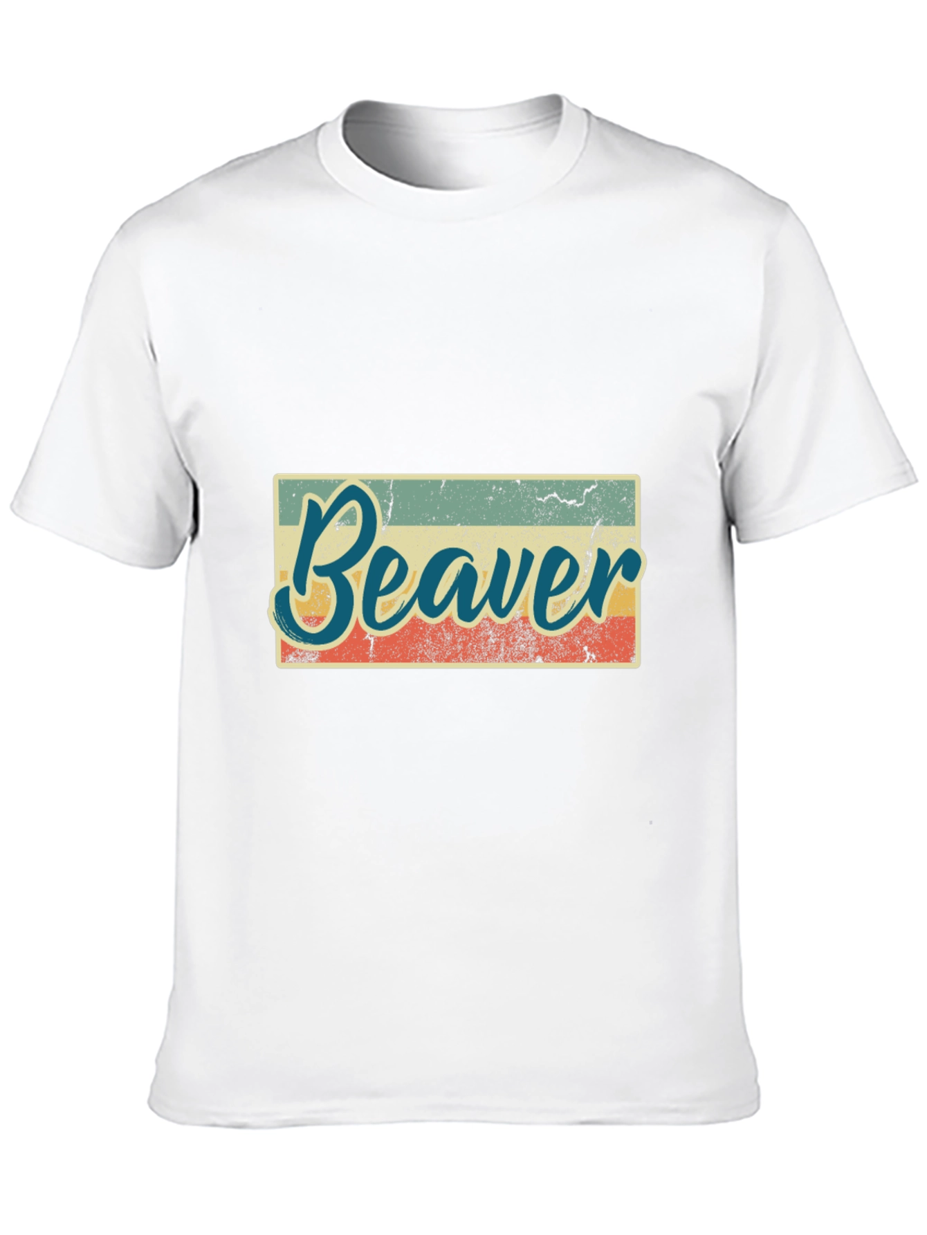 Retro Beaver Graphic T-Shirt - Unisex Black Tee
