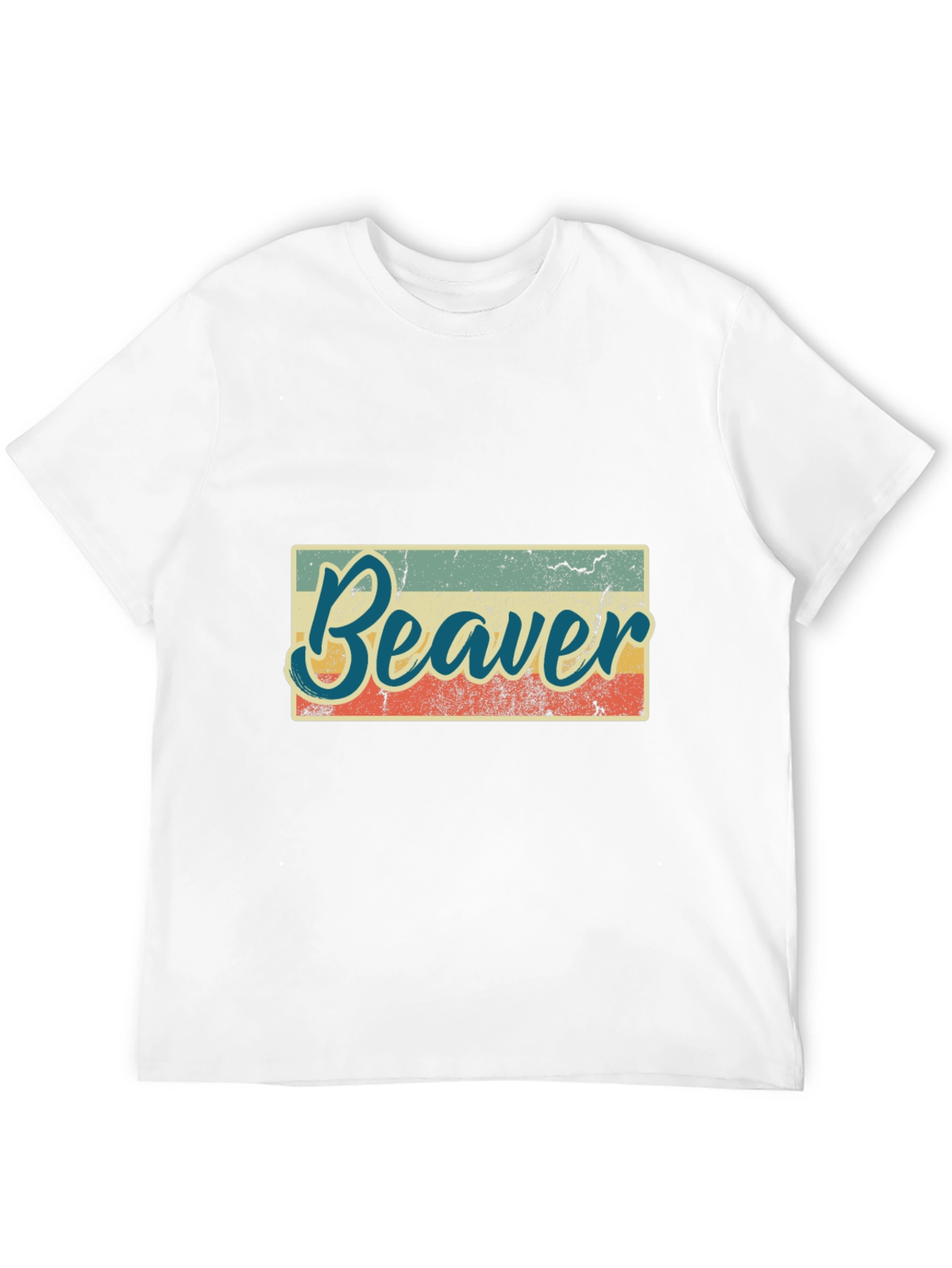 Retro Beaver Graphic T-Shirt - Unisex Black Tee