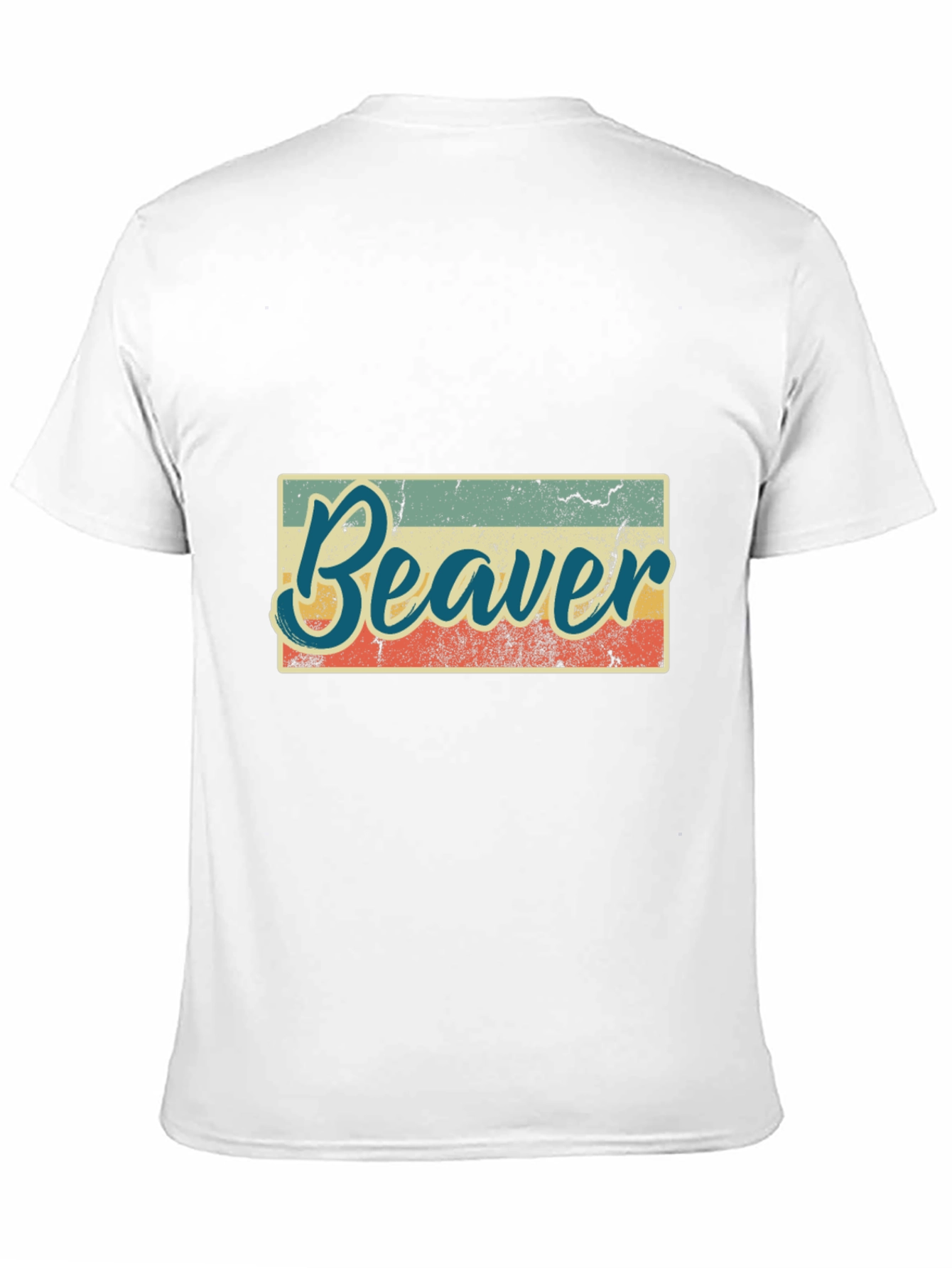 Retro Beaver Graphic T-Shirt - Unisex Black Tee