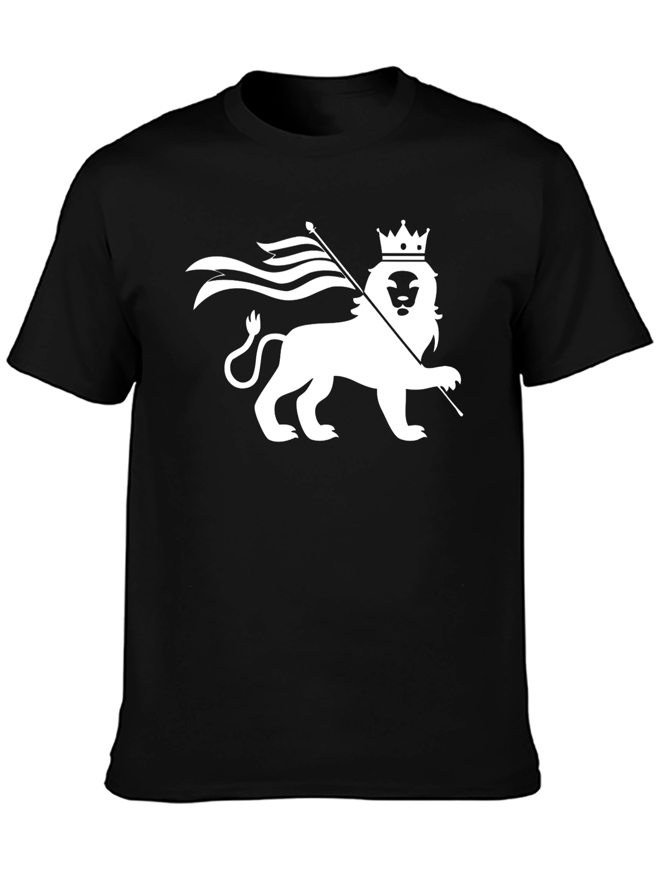 Lion Crown Graphic T-Shirt - Black