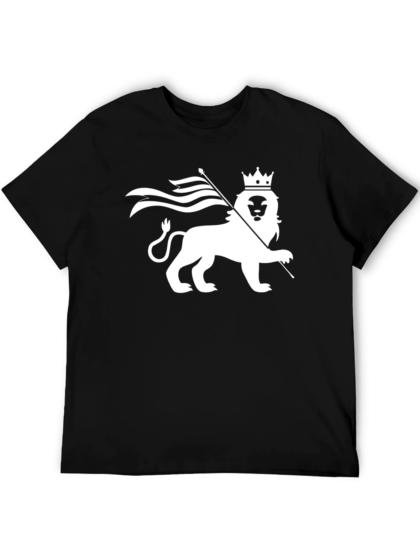 Lion Crown Graphic T-Shirt - Black