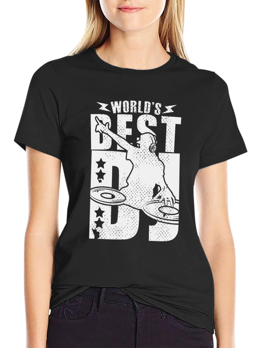 Worlds Best DJ Graphic T-Shirt Black
