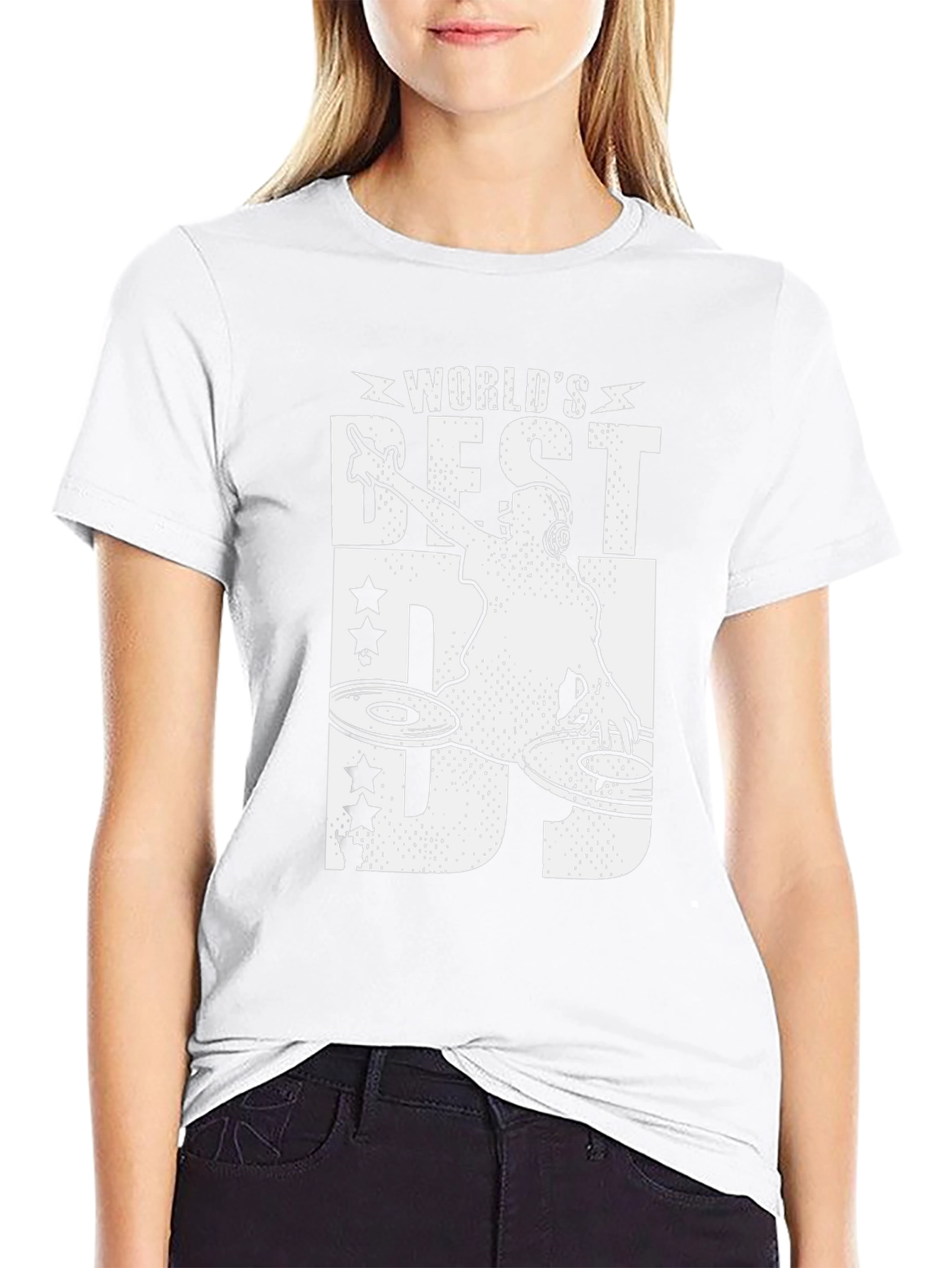 Worlds Best DJ Graphic T-Shirt Black