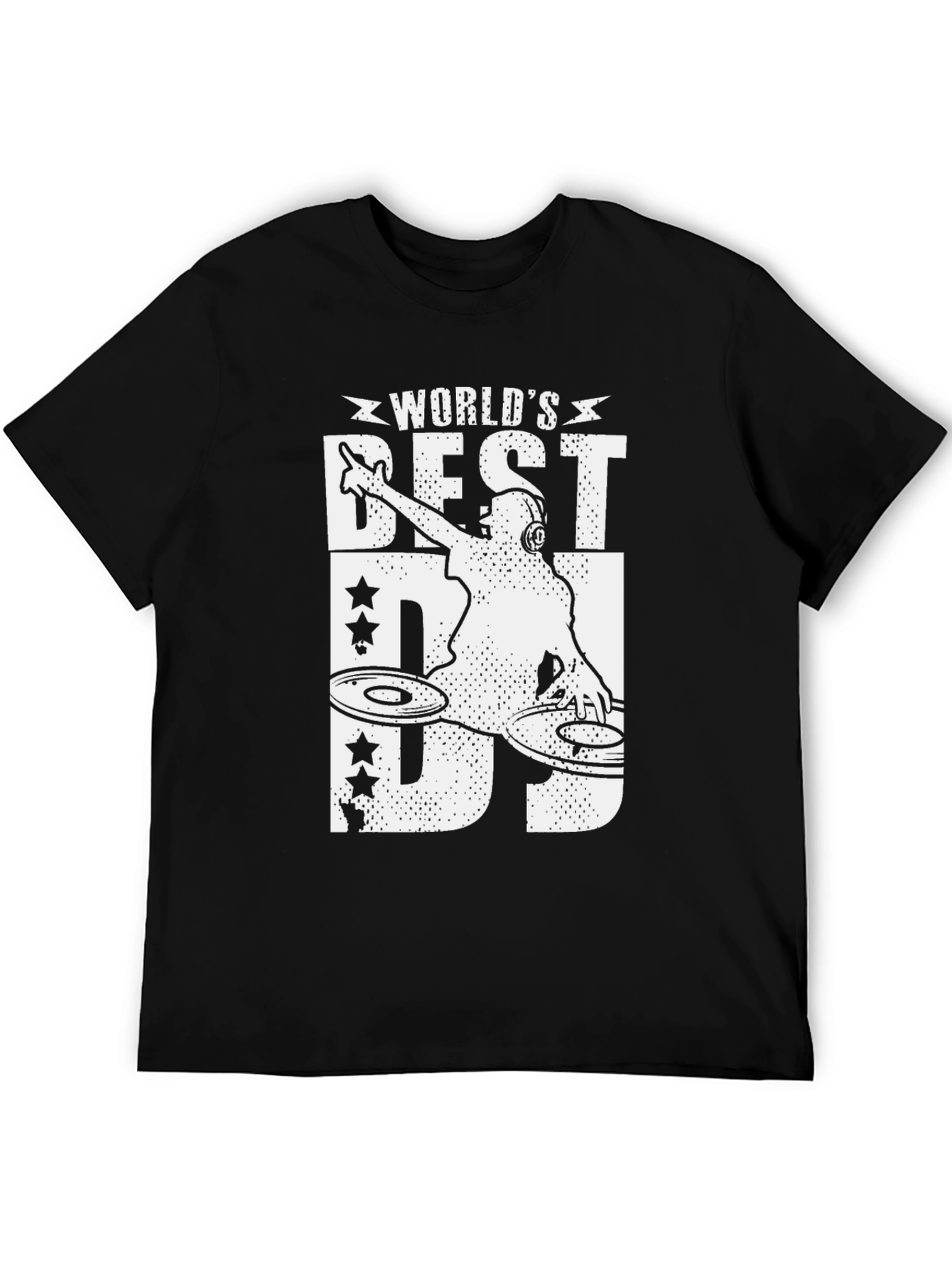 Worlds Best DJ Graphic T-Shirt Black